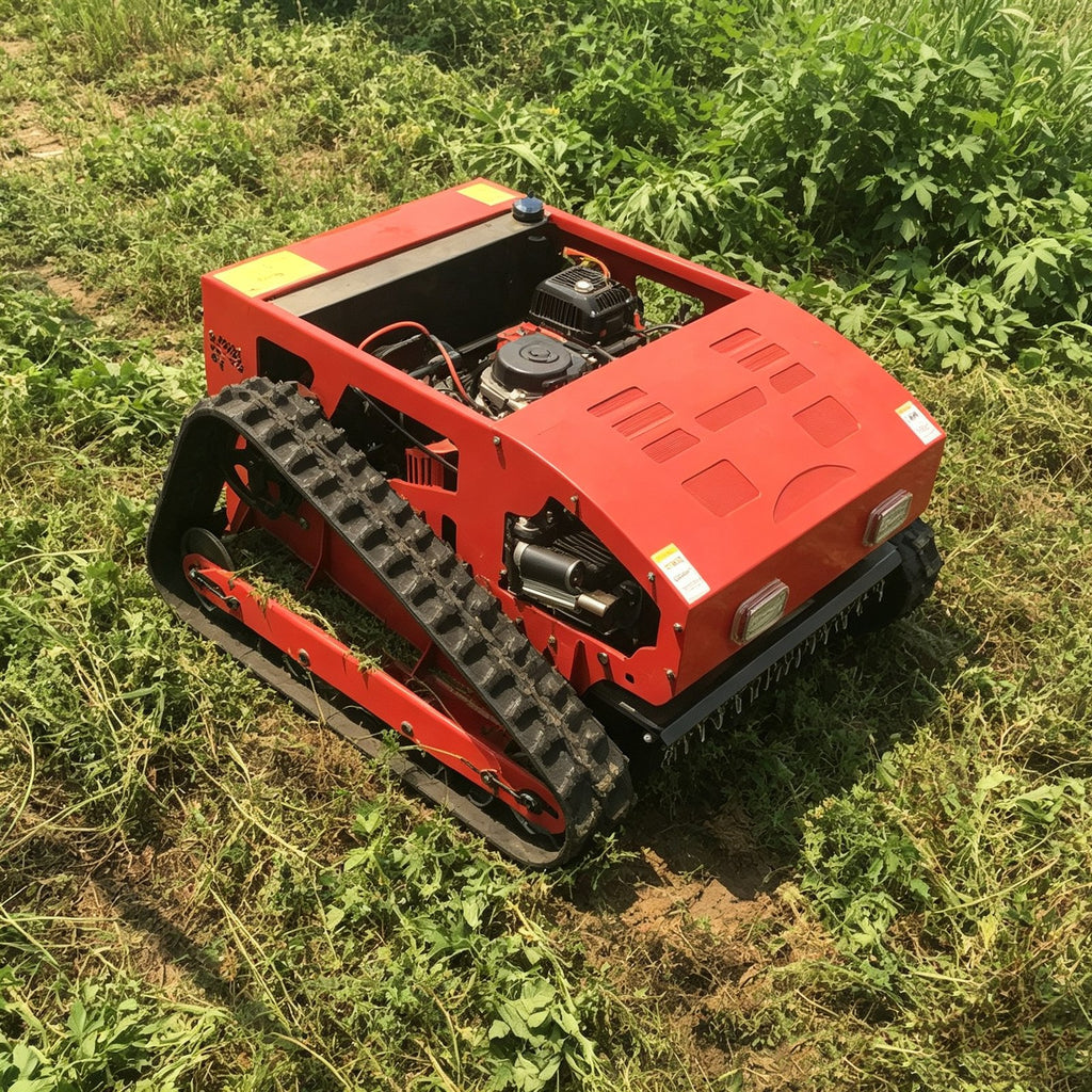 Remote-Controlled Crawler Lawn Mower