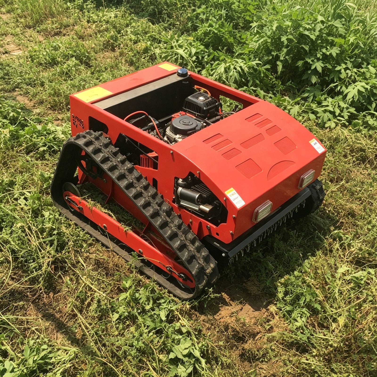 Remote-Controlled Crawler Lawn Mower